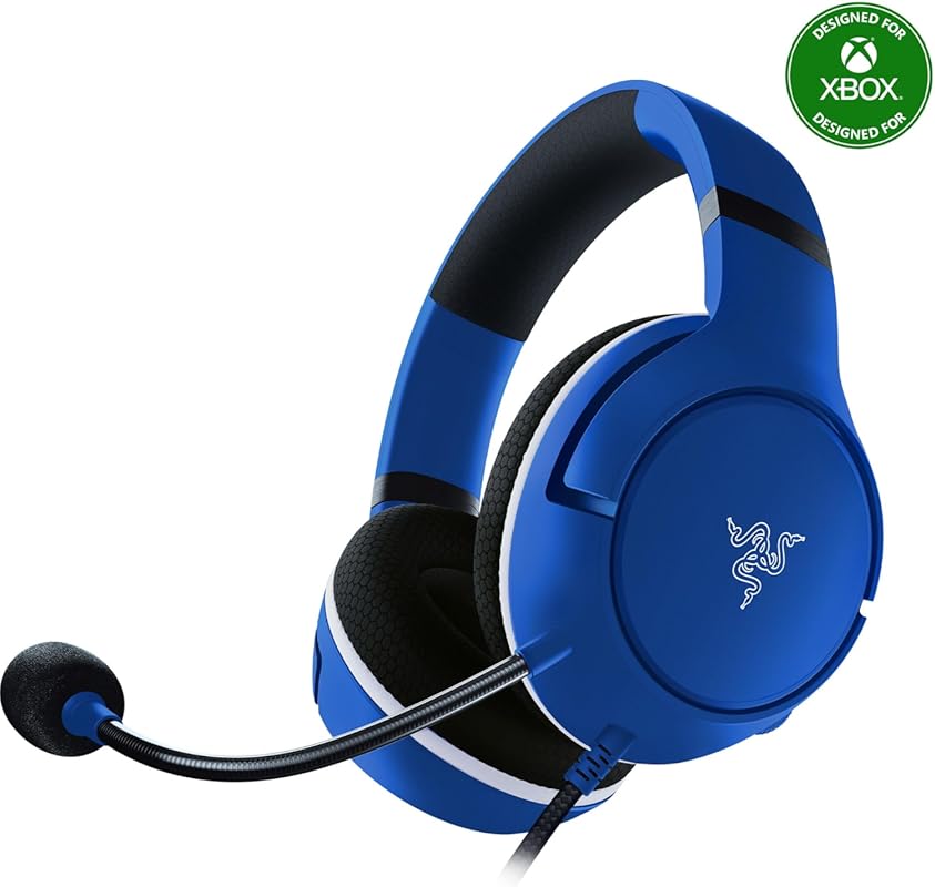 Razer Kaira X Wired Headset: Triforce 50mm Drivers, Cardioid Mic for X