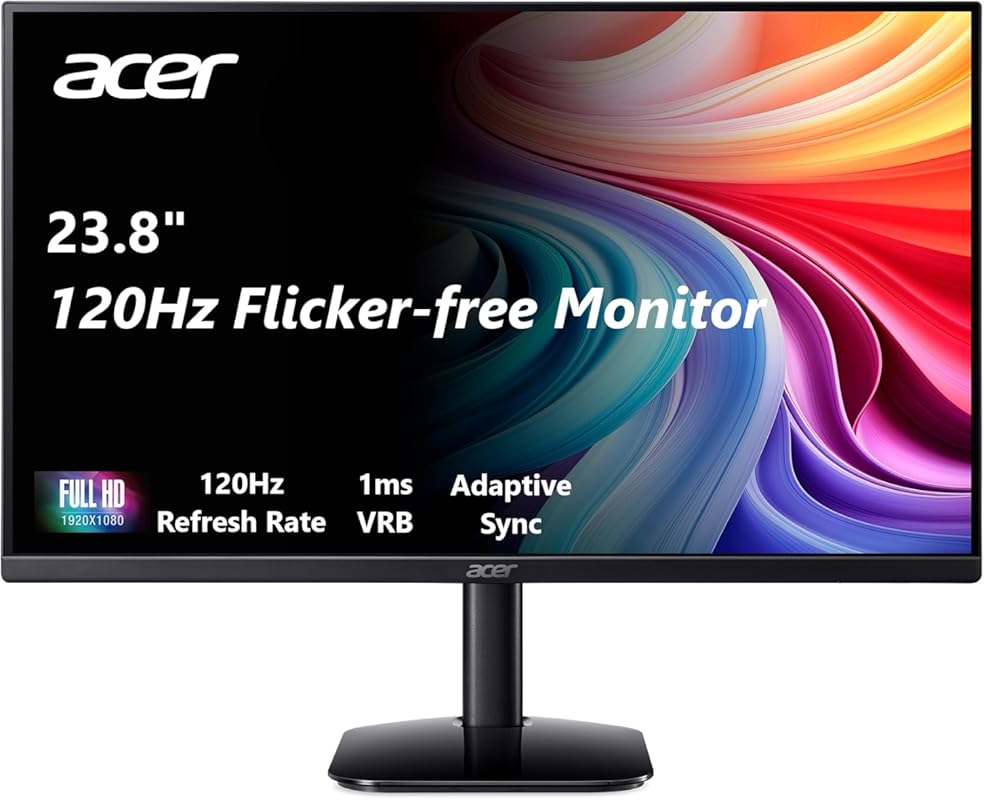 Acer KB242Y 23.8-Inch Full HD Zero-Frame IPS Monitor: 120Hz, 1ms VRB,