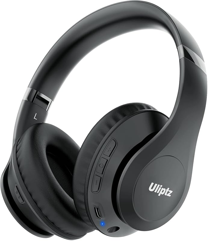 Uliptz Bluetooth Over-Ear Headphones with 65H Playtime, 6 EQ Modes, Hi