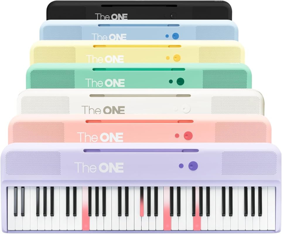 The ONE Smart Keyboard 61-Key Lighted with 256 Tones, 64 Polyphony, LE