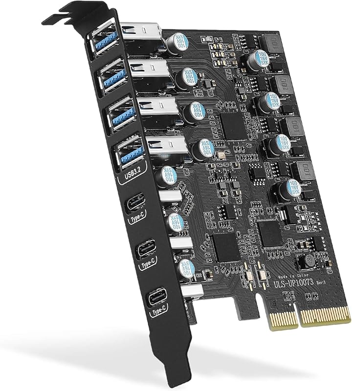 High-Performance PCIe to USB 3.2 Gen 2 Expansion Card with 20 Gbps Ban