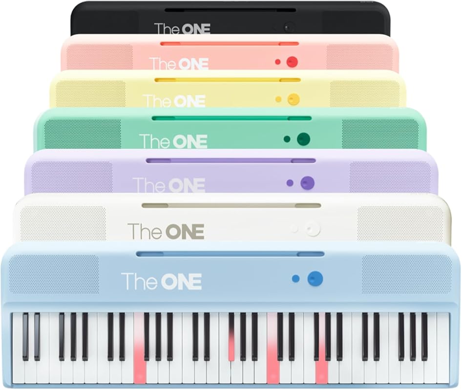 The ONE Smart Keyboard COLOR 61-Key with 256 Timbres, 64 Polyphony, 2