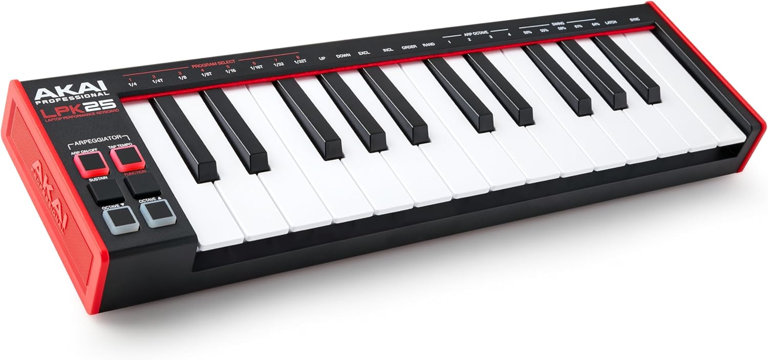 Akai Professional LPK25 USB MIDI Keyboard Controller with 25 Responsiv