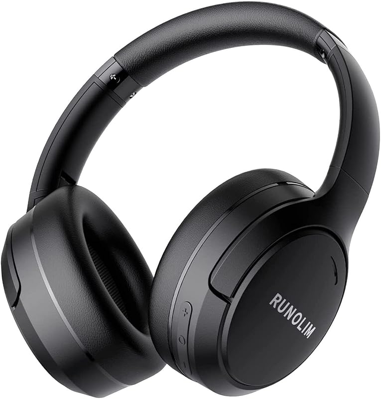 RUNOLIM Hybrid Active Noise Cancelling Headphones with 70H Playtime, W
