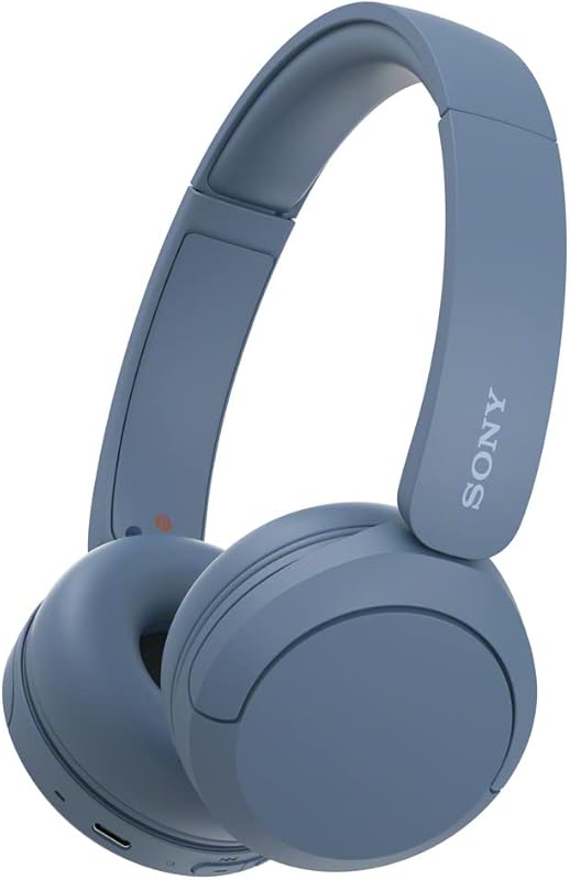 Sony WH-CH520 Wireless On-Ear Bluetooth Headphones with Microphone, up