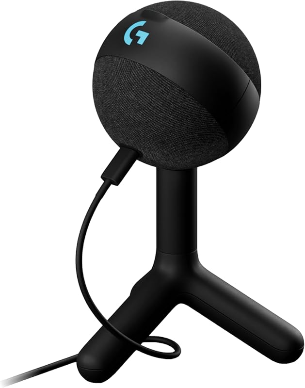 Logitech G Yeti Orb RGB Gaming Microphone - Black, LIGHTSYNC, Condense