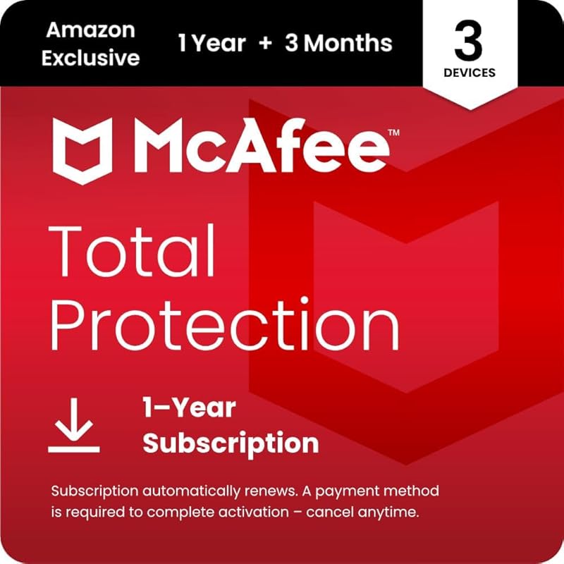 McAfee Total Protection 2026 for 3 Windows/Mac devices: AI scam detect