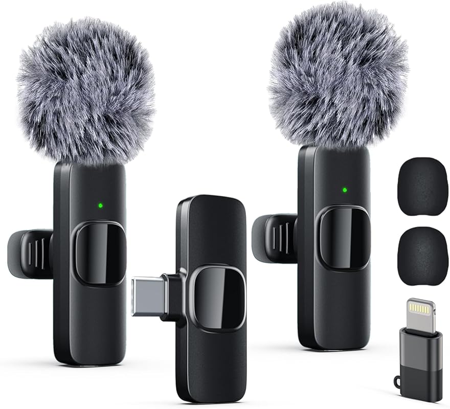 Labstandard Wireless Lavalier Mic for iPhone iPad: Noise Cancelling, P