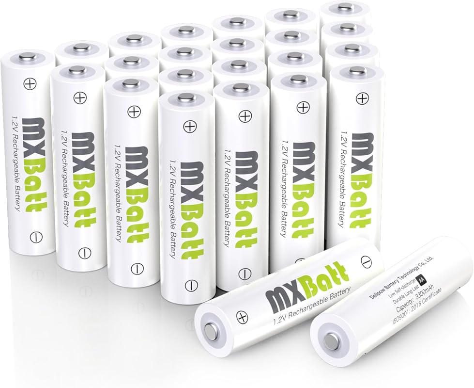 3300mAh Ni-MH AA Rechargeable Batteries Pre-Charged Low Self-Discharge