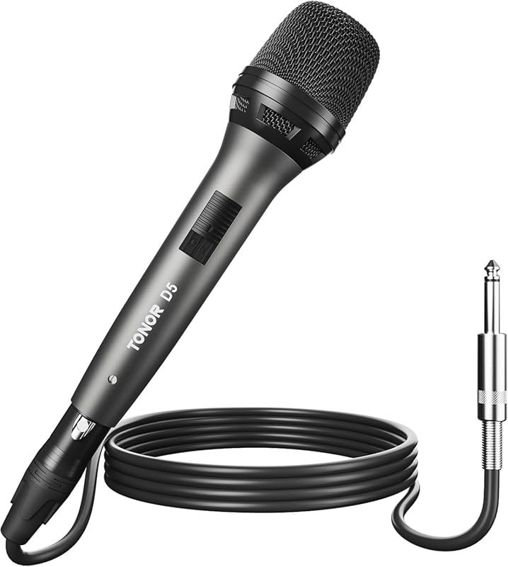 TONOR D5 Professional Vocal Mic: Dynamic Cardioid Handheld for Singing