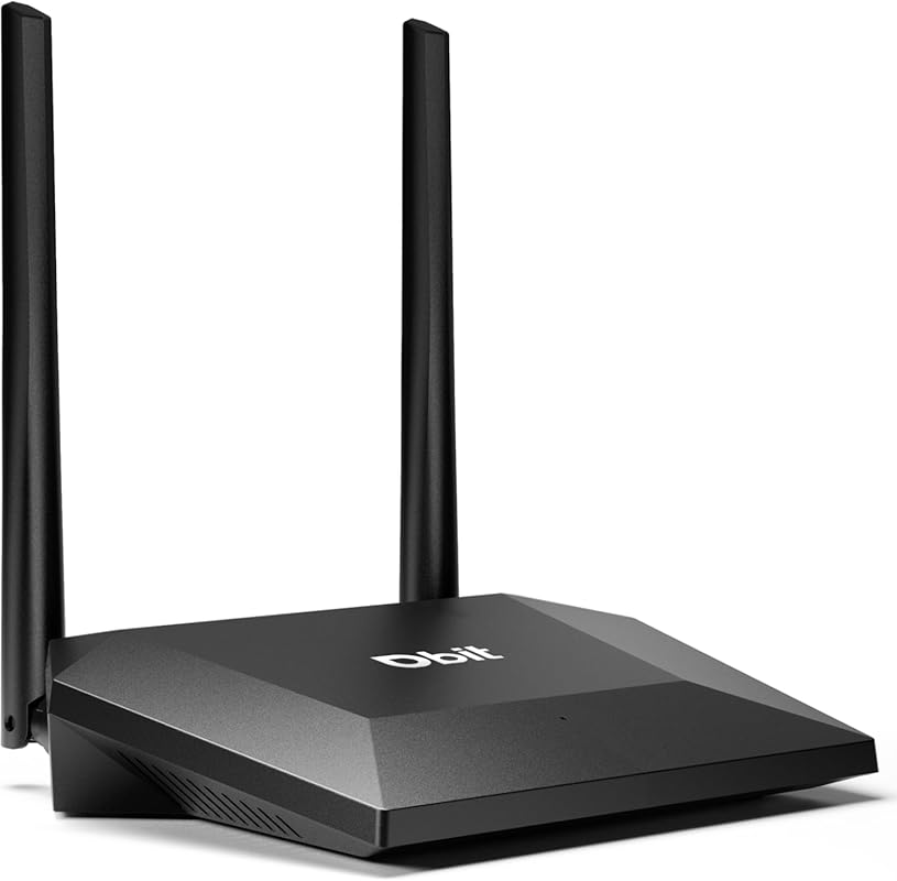 Dbit N300 Smart Home Wireless Router with 2 High-Power Antennas, 4 Fas