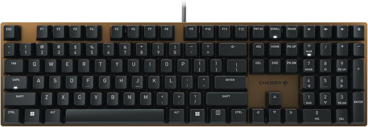 Cherry KC 200 MX Wired Mechanical Office Keyboard Aluminum Surface MX2