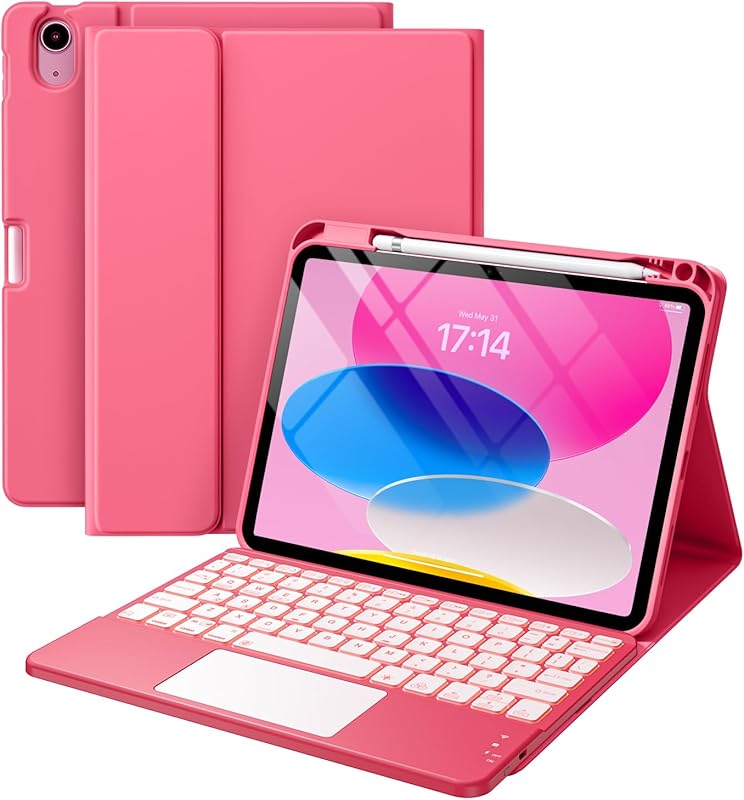 Harvopu iPad Keyboard Case for 11th/10th Gen: Detachable Keyboard, 7-C
