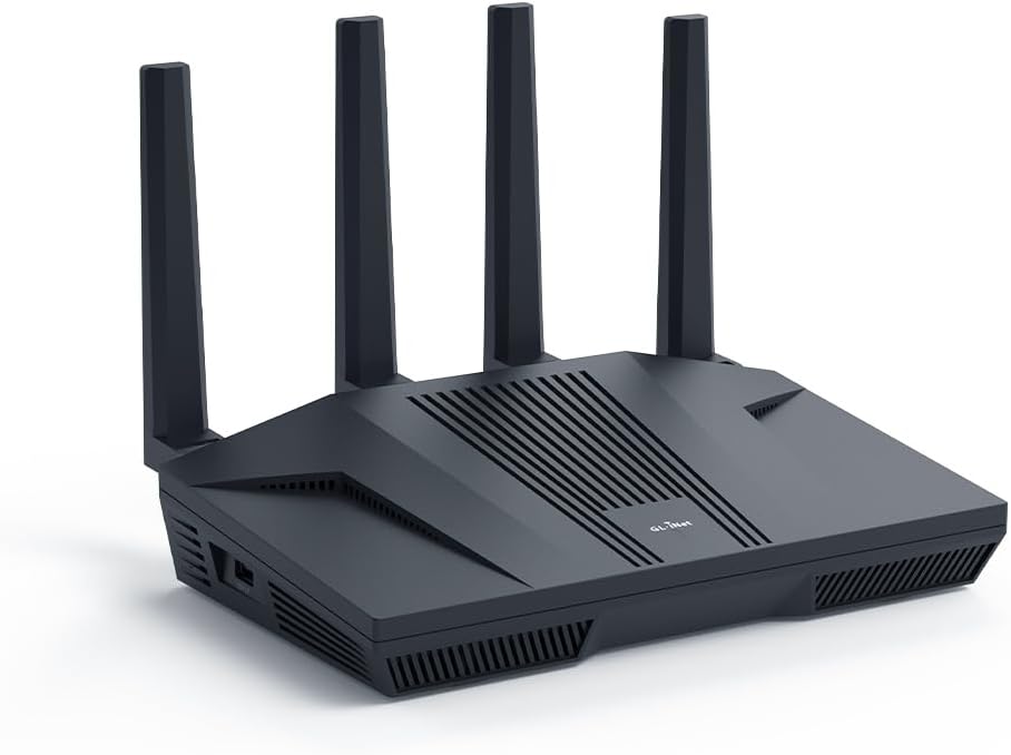 GL.iNet MT6000 WiFi 6 Gaming Router with 2x2.5G Ethernet, VPN Support,