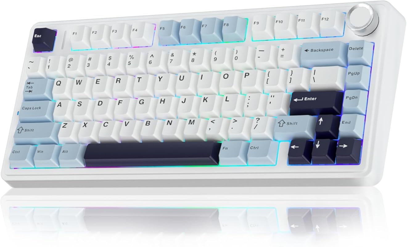 AULA F75 75% Wireless Mechanical Gaming Keyboard with Hot Swappable Cr