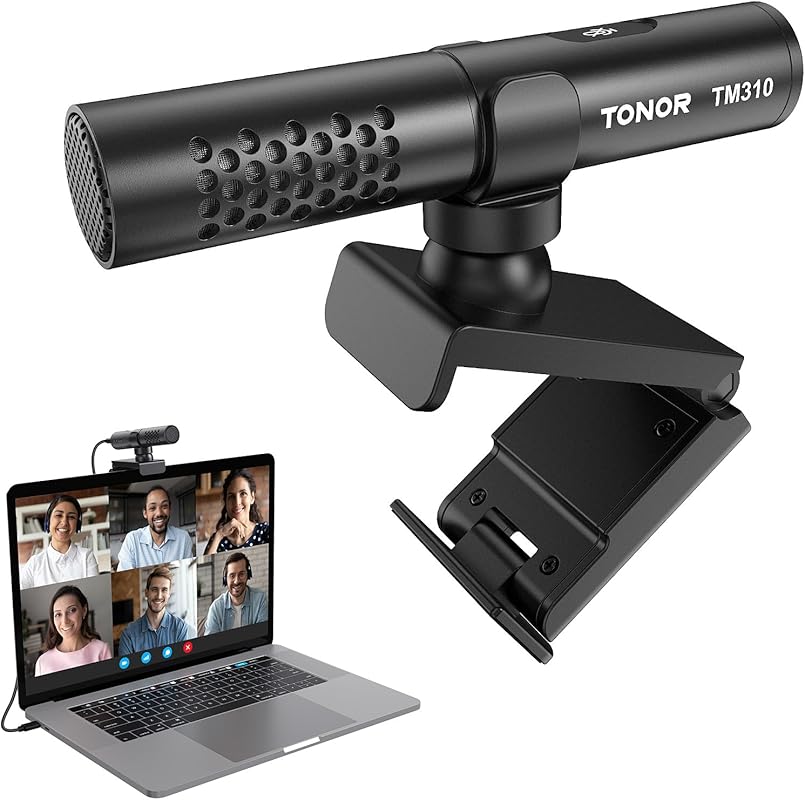 TONOR TM310 USB Conference Microphone - Adjustable, Mute Button, LED I