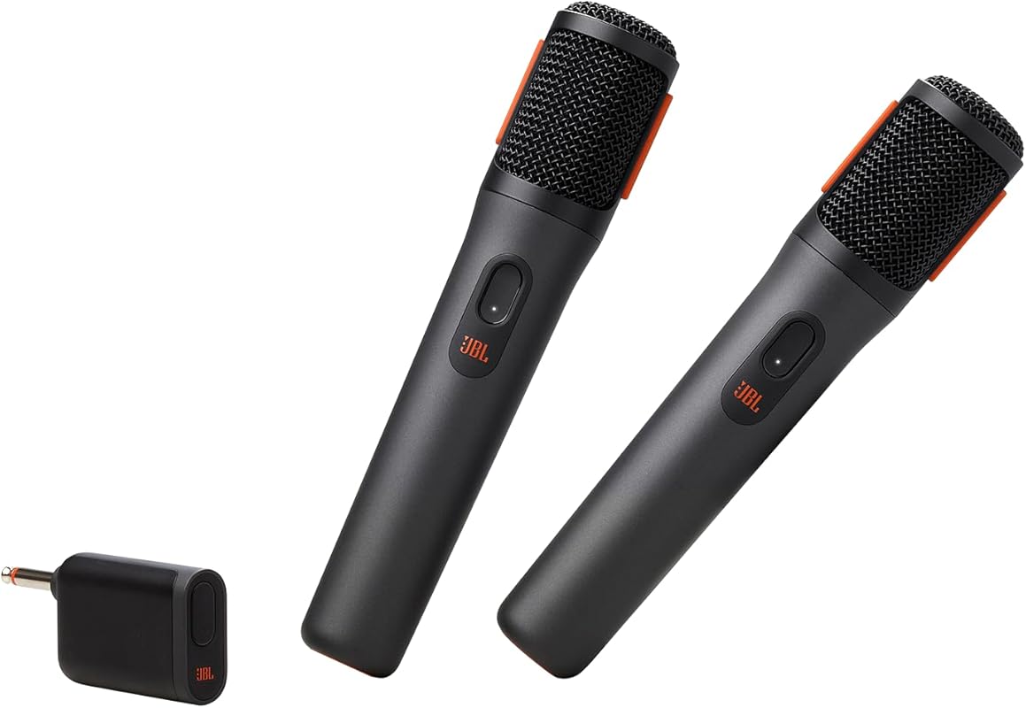 JBL PartyBox Wireless Mic with Dual Digital Mics, 20-Hour Battery, 2.4