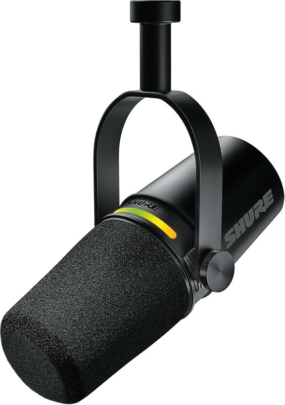 Shure MV7+ Mic: OBS Certified, USB-C/XLR, Auto Level, Pop Filter, Reve