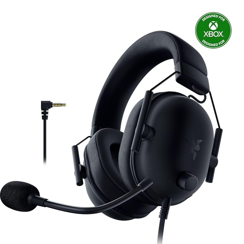 Razer BlackShark V2 X Gaming Headset with 50mm Drivers and Cardioid Mi