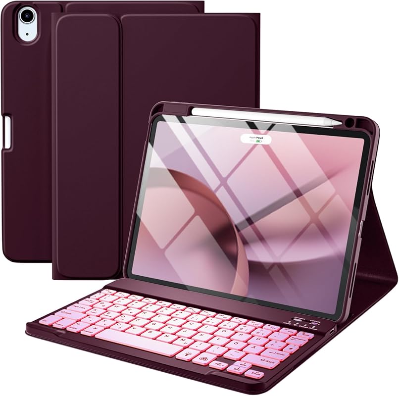 Harvopu Folio Keyboard Case for iPad Air 11-inch (M4/M3/M2, 5th/4th) w