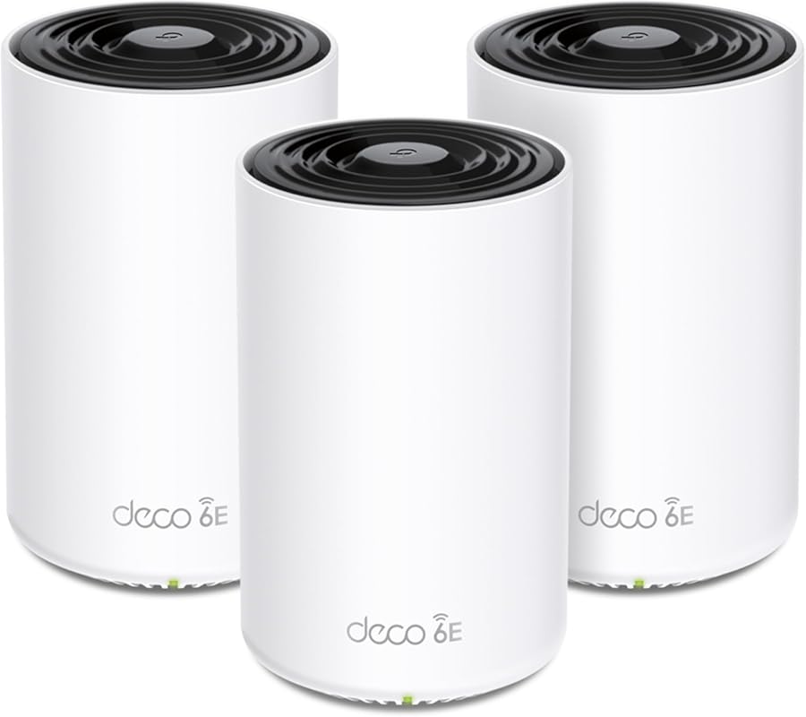 TP-Link Deco XE70 Pro Tri-Band WiFi 6E Mesh System - 7200 Sq.ft Covera