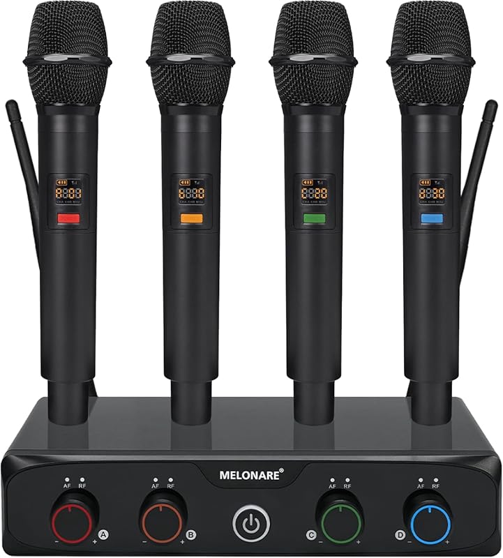 MWM 4-Channel UHF Compact Wireless Microphone System with 4x10 Frequen