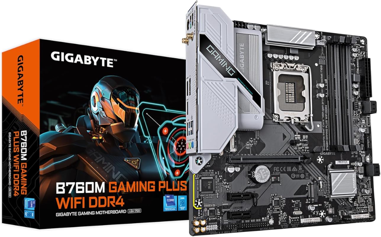 GIGABYTE B760M Gaming Plus WiFi DDR4 mATX Motherboard Intel 12th-14th 