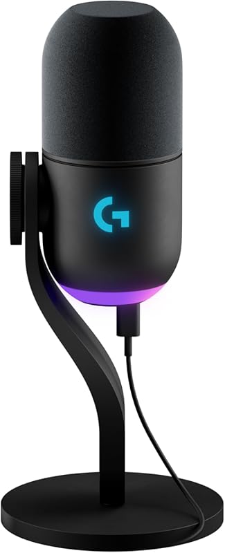 Logitech G Yeti GX RGB Microphone for Podcasts Black Renewed LIGHTSYNC