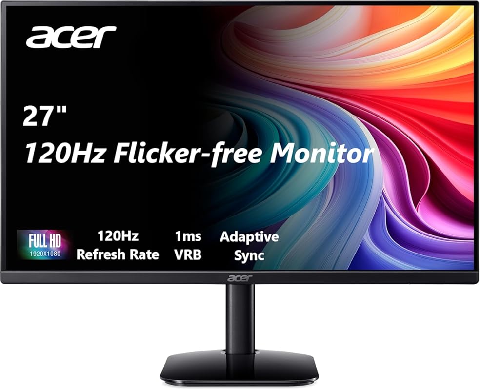 Acer KB272 27-Inch FHD IPS Monitor: up to 120Hz, Adaptive Sync, 1ms VR