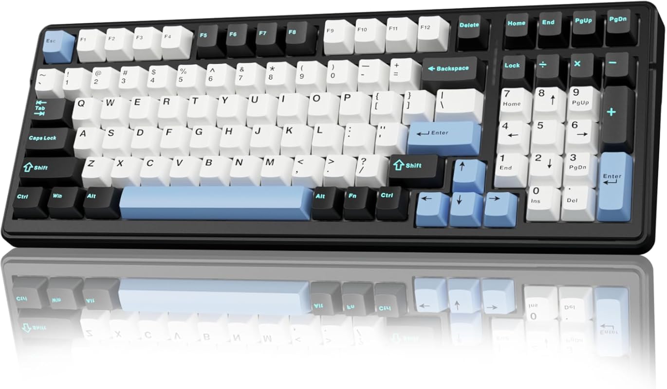 AULA F99 Tri-Mode Wireless Mechanical Keyboard with Hot Swappable Pre-