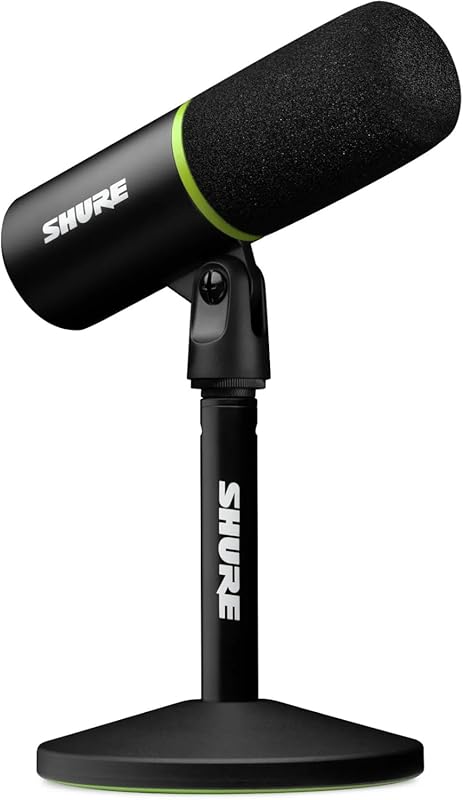 Shure MV6 Gaming Dynamic USB Mic with Tap-to-Mute, Noise Cancellation,