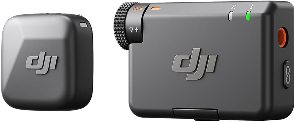DJI Mic Mini Wireless Lavalier Mic for iPhone Camera Android 400m Rang