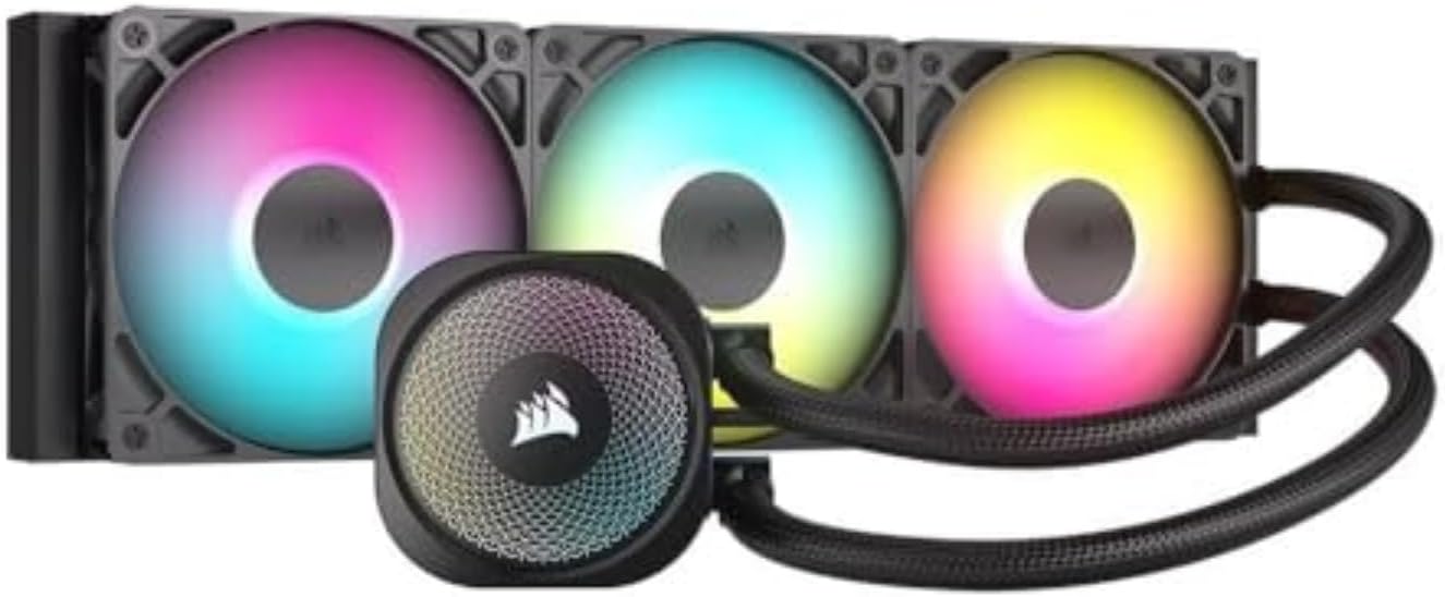 CORSAIR Nautilus 360 RS ARGB Liquid CPU Cooler, 360mm AIO with 3x RS12