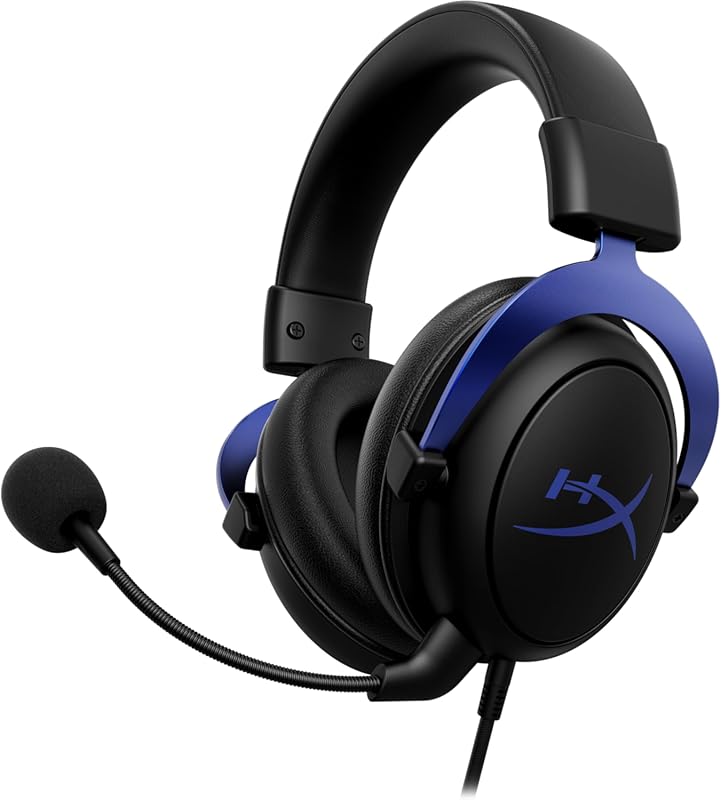 HyperX Cloud Wired Gaming Headset with Memory Foam Ear Cushions, Noise