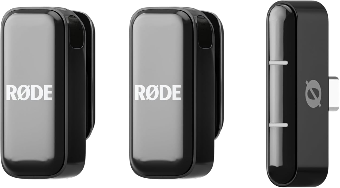 RØDE Wireless Micro Compact Microphone - Two Mics with Charge Case for