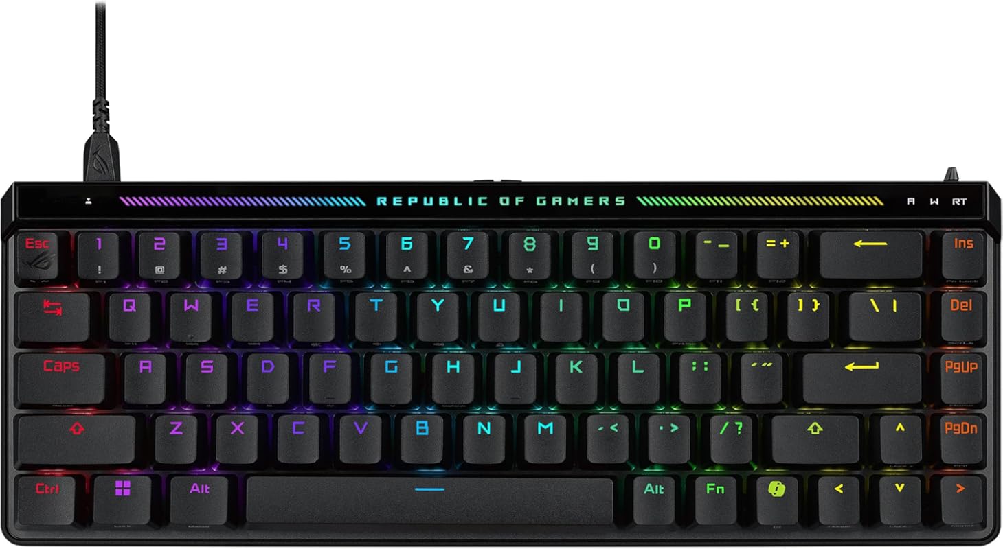 ASUS ROG Falchion Ace HFX Hall Effect Gaming Keyboard: 65% TKL, Dual U