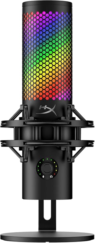 HyperX QuadCast 2 S USB Microphone RGB On-Board Controls Removable Sho
