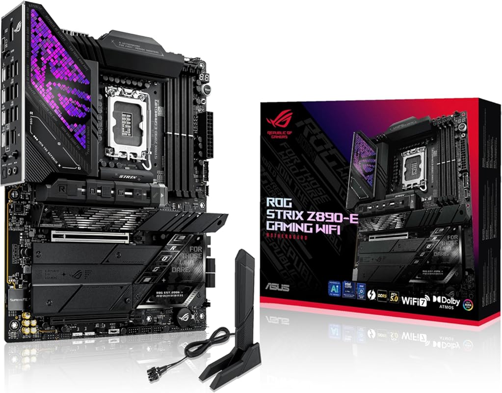ASUS ROG Strix Z890-E Gaming WiFi LGA 1851 ATX Motherboard with 18+2+1