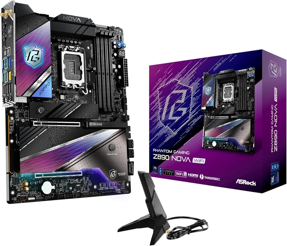 ASRock Z890 Nova Phantom Gaming ATX Motherboard Intel Core Ultra LGA18