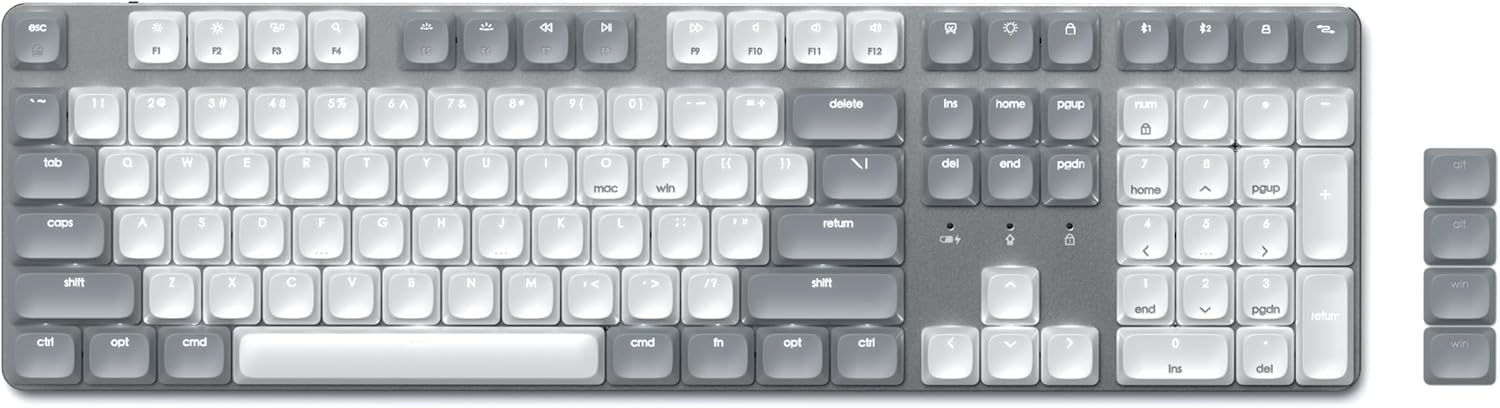 Satechi SM3 Full Size Mechanical Keyboard with white LED backlit, wire