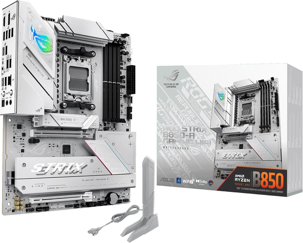 ASUS ROG Strix B850-A Gaming WiFi AM5 ATX Motherboard with 14+2+2 Powe