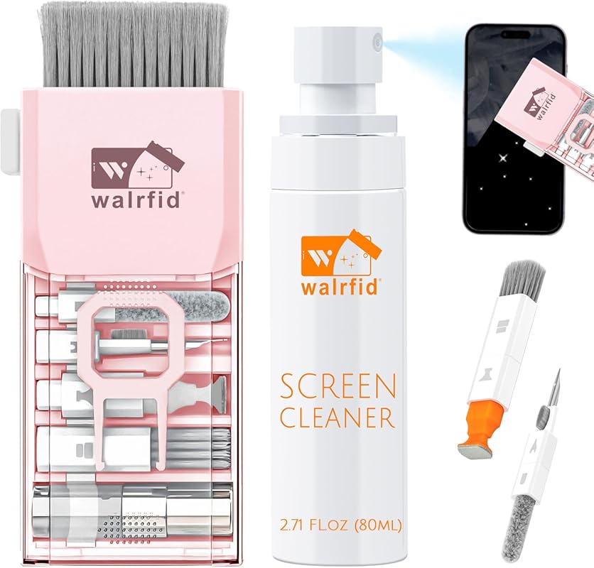 walrfid Electronics Cleaning Kit - 80ml Screen Cleaner Spray and Brush
