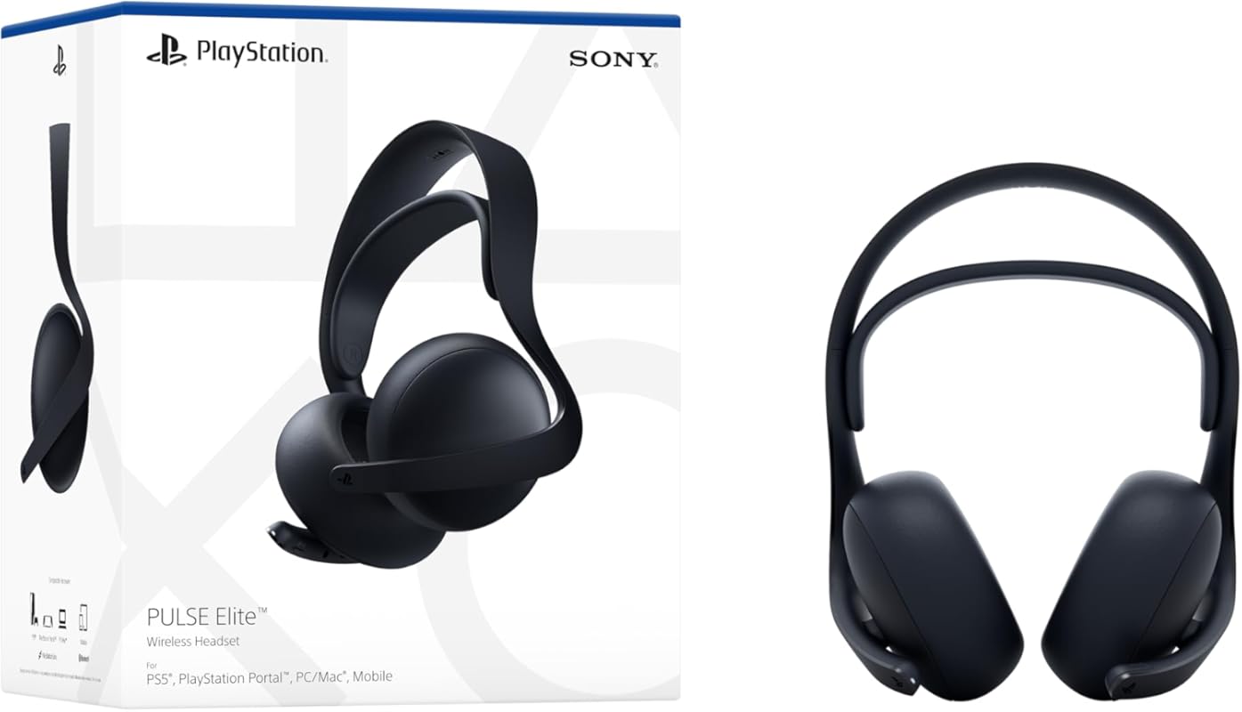 PlayStation Pulse Elite Wireless Headset in Midnight Black for PS5 and