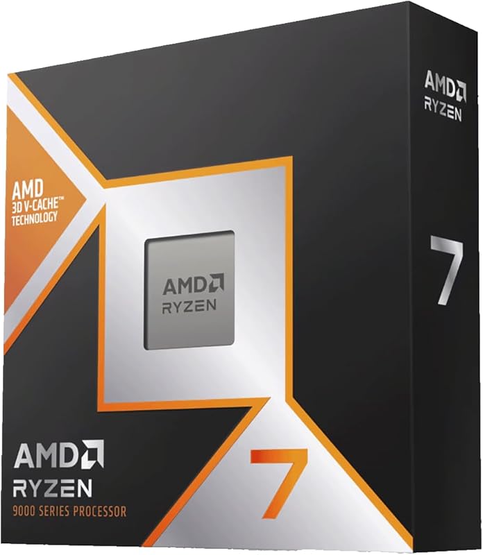 AMD Ryzen 7 9800X3D Desktop Processor without Cooler, AM5 Socket, 4.7