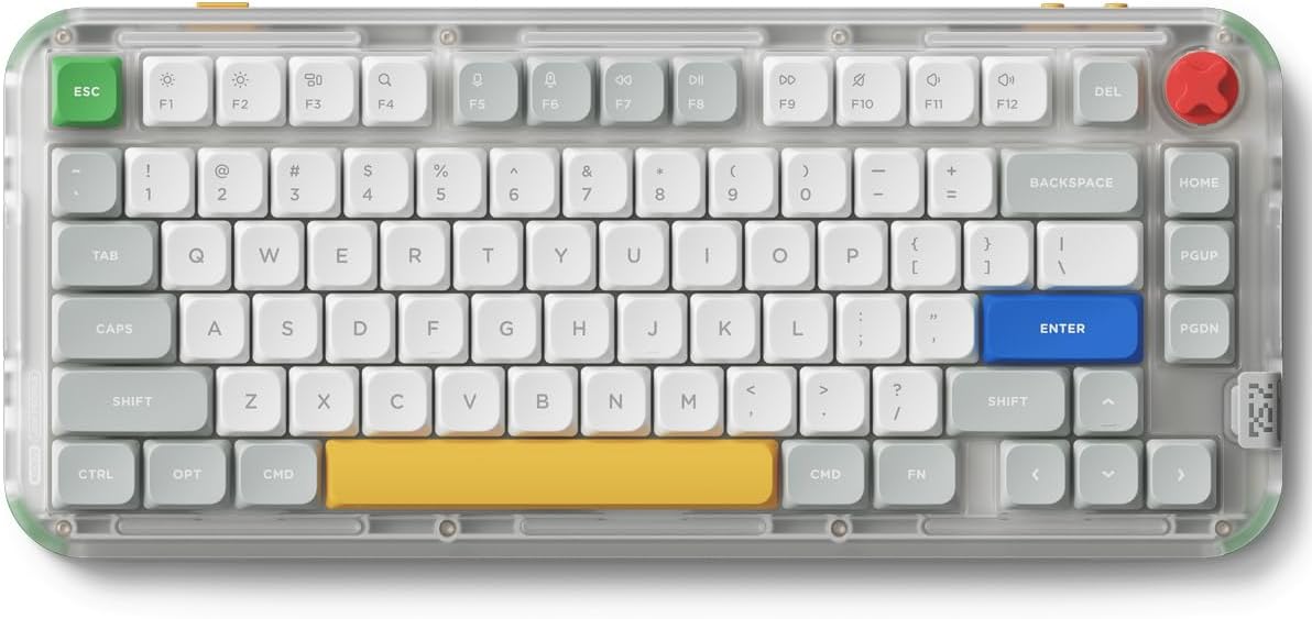nuphy Kick75 Wireless Mechanical Keyboard with knob, 75% layout, RGB,