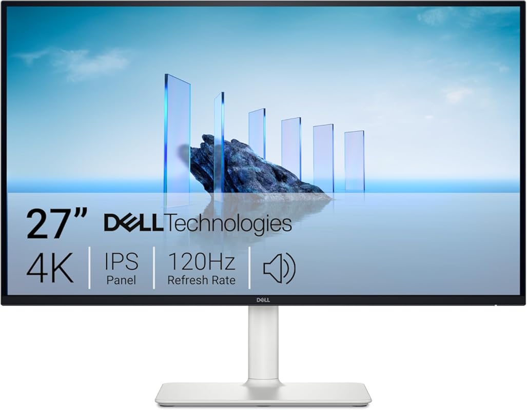 Dell 27-inch 4K Monitor with 120Hz, IPS Panel, AMD FreeSync Premium, 9