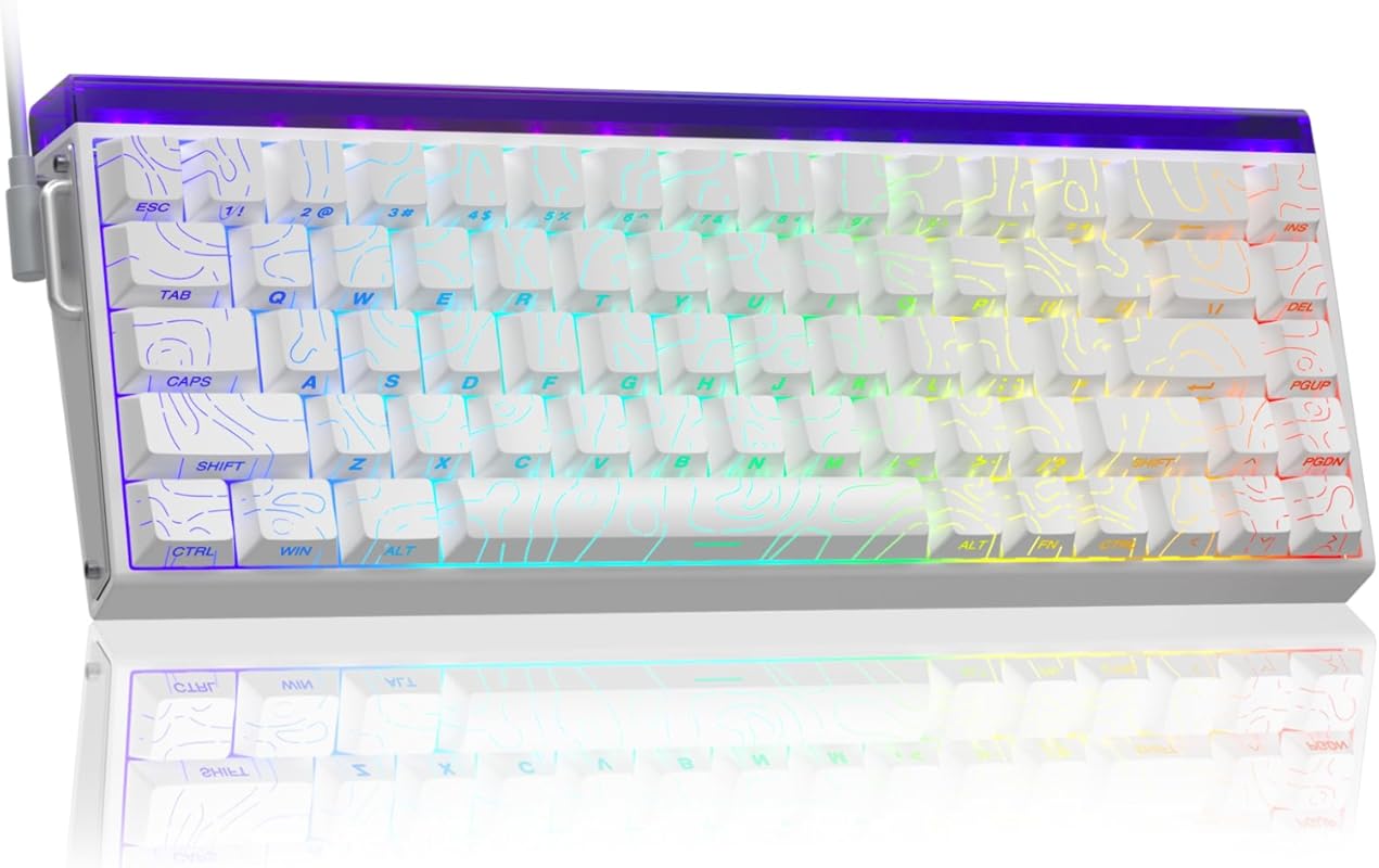 AULA Hero 68 HE 60% Wired Hall Effect Gaming Keyboard: 8000Hz Polling,