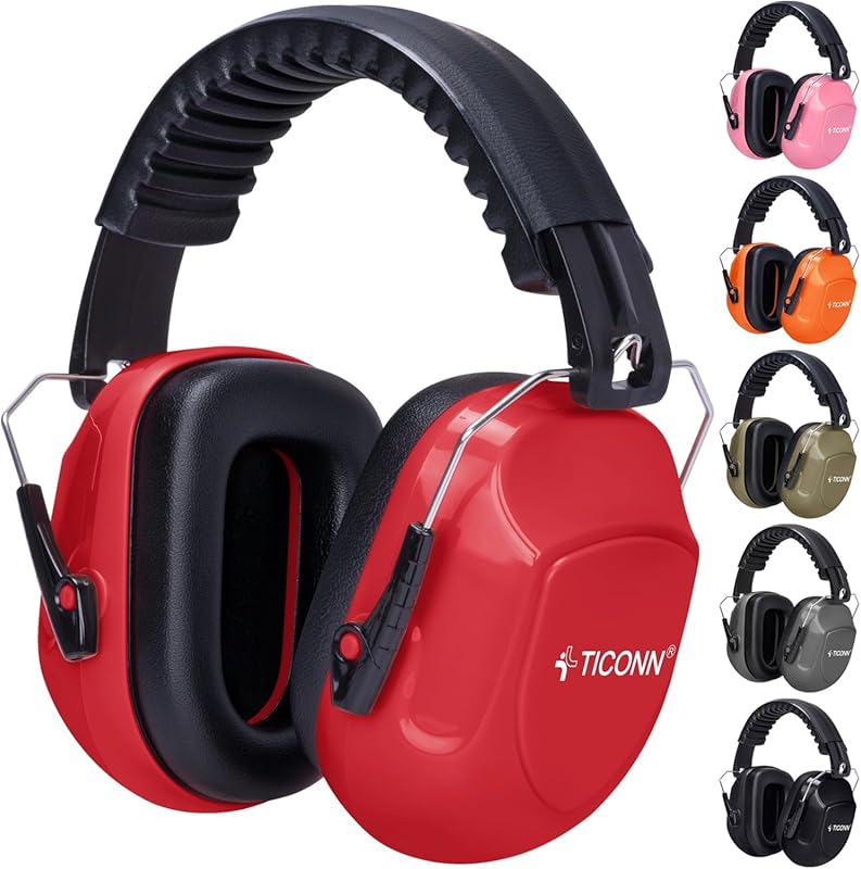 TICONN Noise Cancelling Ear Muffs for Adults with SNR 33dB Hearing Pro