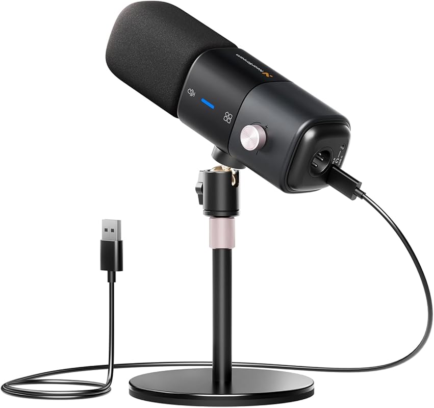 NearStream AM25X Gen2 XLR/USB Condenser Microphone with Noise Cancella