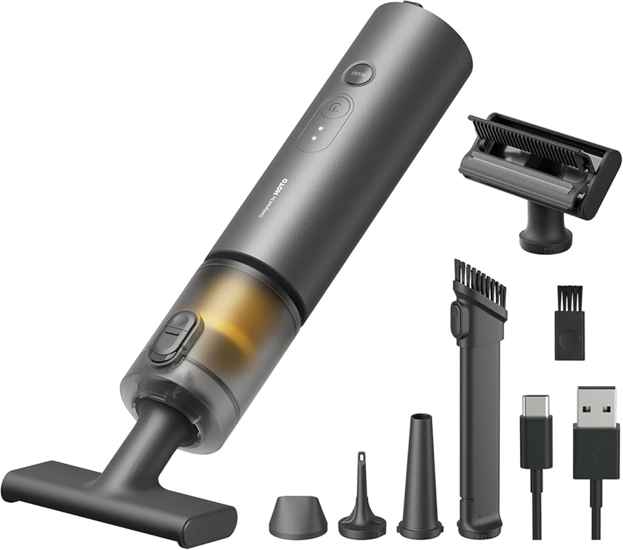 HOTO 4-in-1 Handheld Car Vacuum and Air Duster, 20000Pa Suction, Cordl
